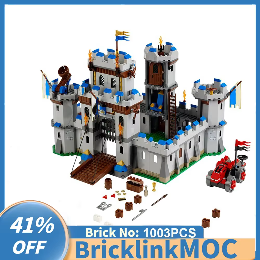 1003 pièces européen médiéval Street View château du roi modèle bricolage idées créatives enfant jouet assemblage Puzzle cadeau d'anniversaire MOC-10305