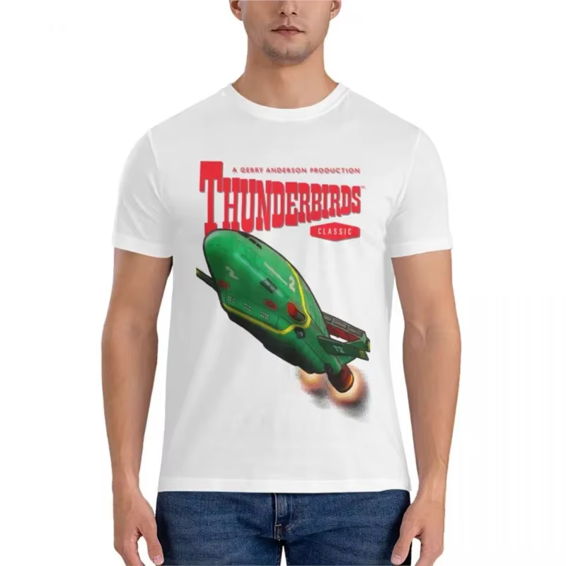 Hommes mon cinquième morceau d'art fan Gerry Anderson Thunderbirds. T-Shirt classique anime t-shirts mode d'été