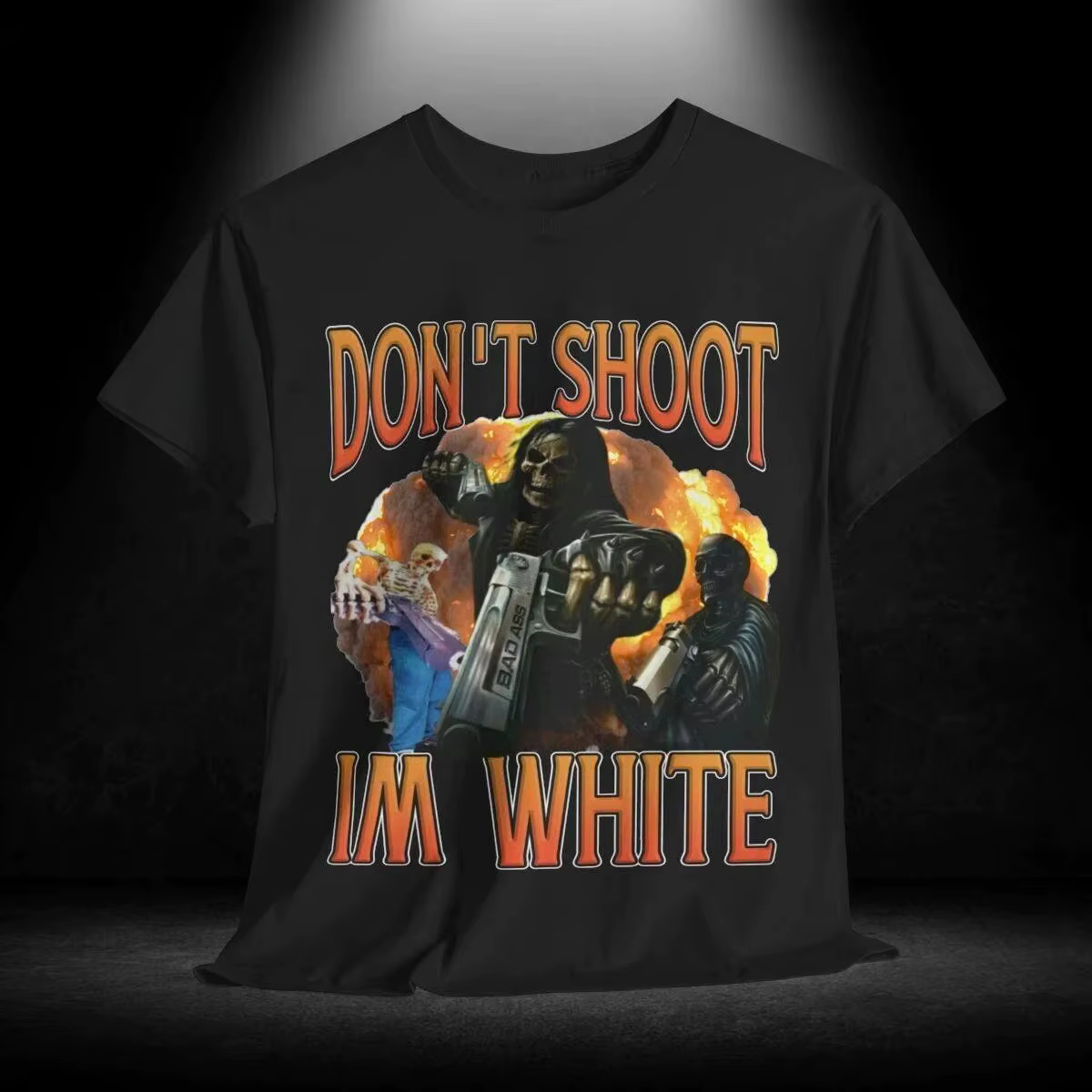 T-shirt unisexe en coton imprimé