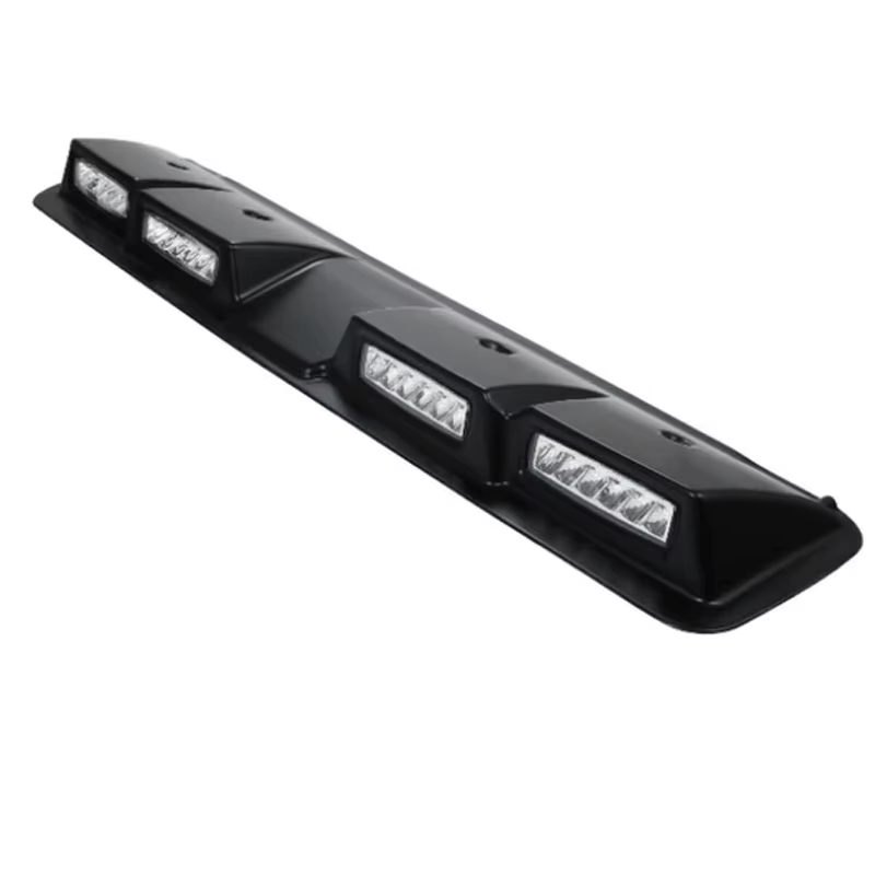 Accessoires tout-terrain universels, 4 lentilles LED, feux de toit, becquet de toit avant, antibrouillard sans antenne