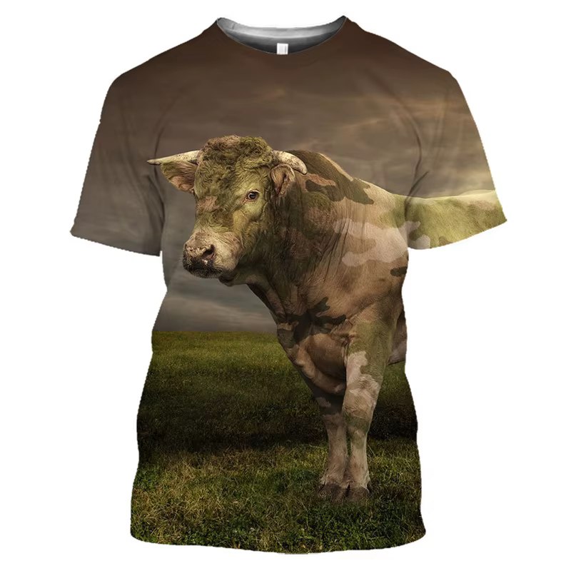 T-shirt graphique taureau d'Espagne pour hommes et femmes