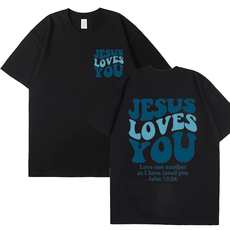 T-shirt chrétien Jésus t'aime