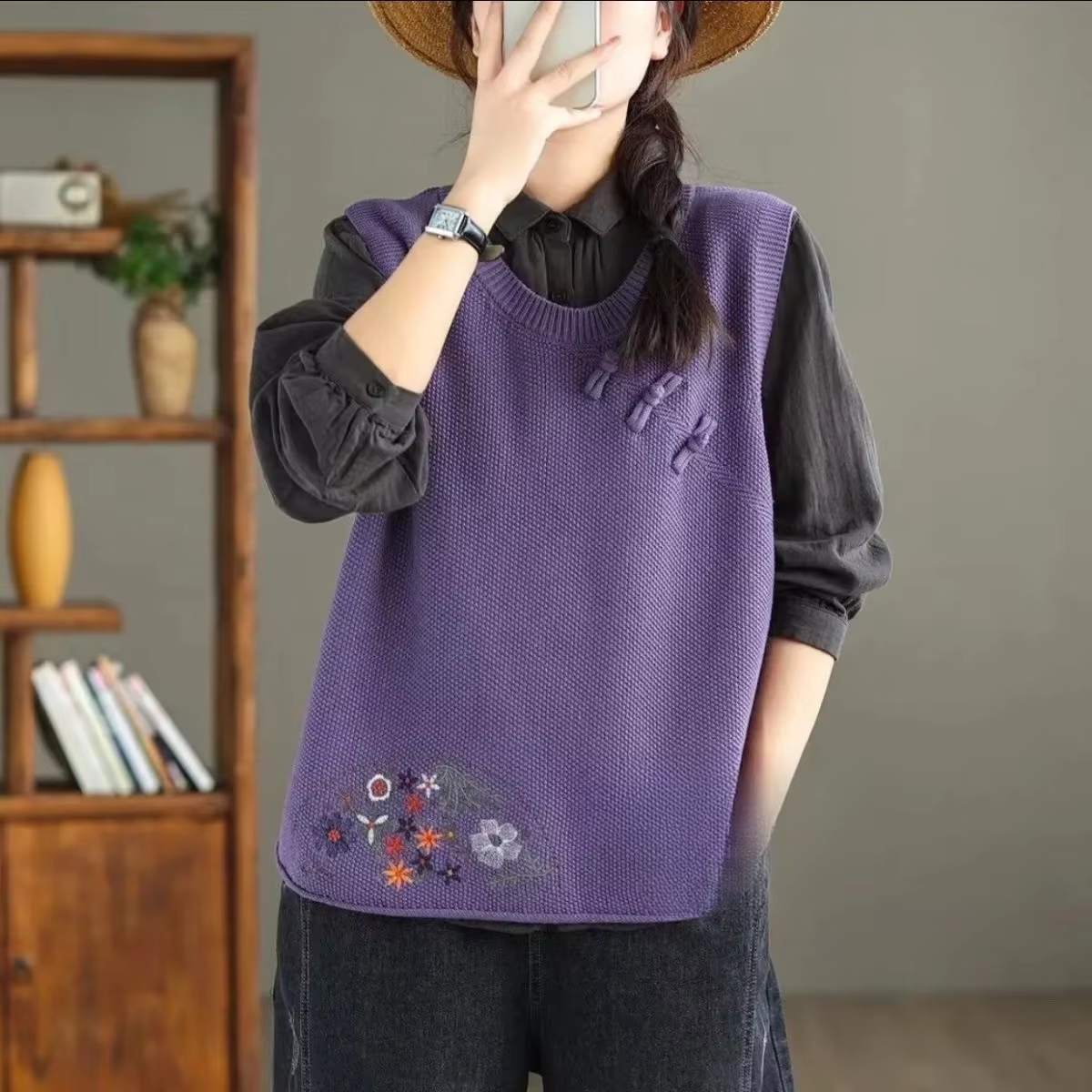 Gilets en tricot pour femmes