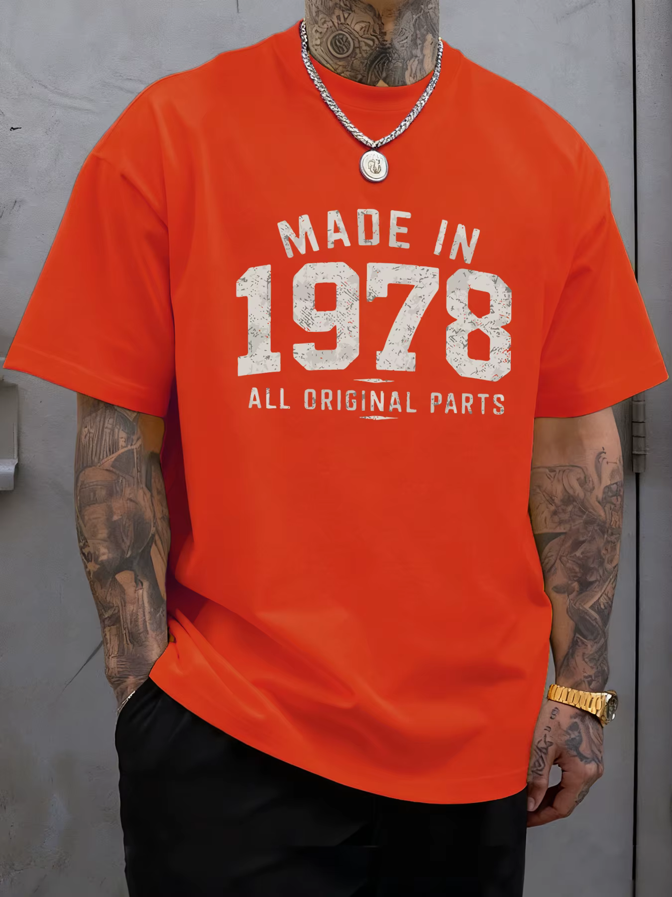 Fabriqué en 1978 toutes les pièces originales imprimé T-Shirt homme Hip Hop