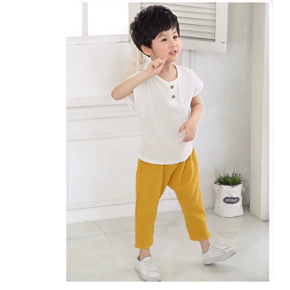T-shirt en lin plissé pour enfant