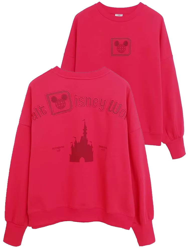 Sweat-shirt à manches longues et col rond pour femme