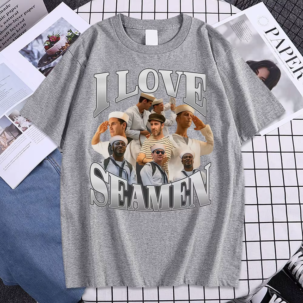 J'aime Seamen graphique t-shirt drôle Meme T-shirts hommes femmes mode été hauts à manches courtes