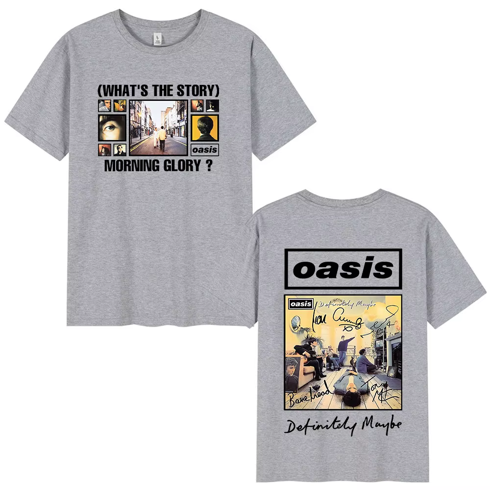 O-Oasis T-Shirts groupe de Rock britannique Vintage T-shirt hommes vêtements coton décontracté à manches courtes T dessus de chemise Streetwear Fans cadeau