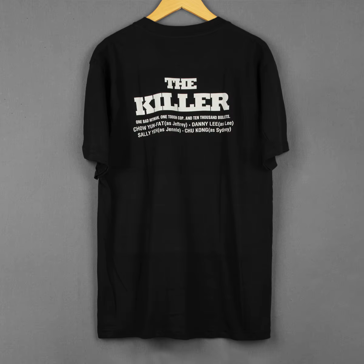 Le tueur T-Shirt sangshed de deux héros John Woo Yun Fat Chow HK film un meilleur demain balle dans la tête chemise pour hommes
