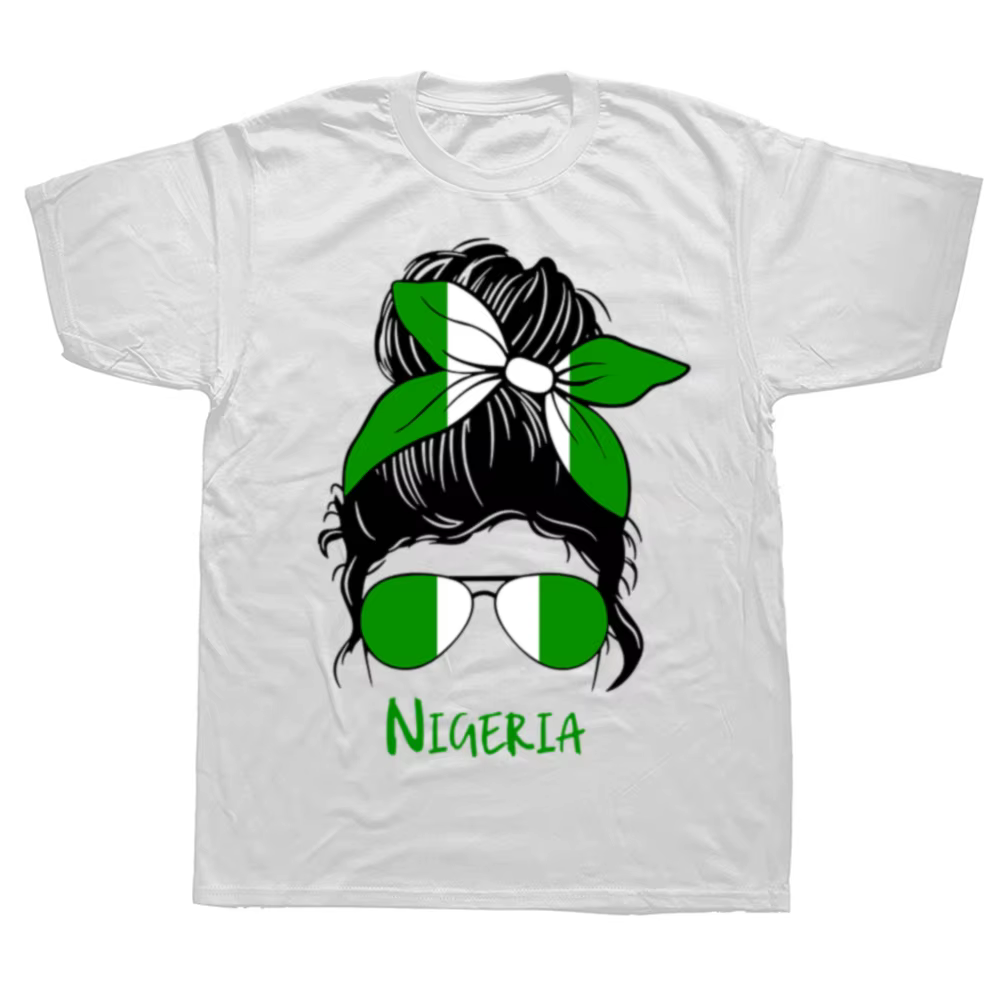 T-shirt graphique nigwin pour hommes et femmes, 100% coton, mode décontractée, impression drôle nigériane