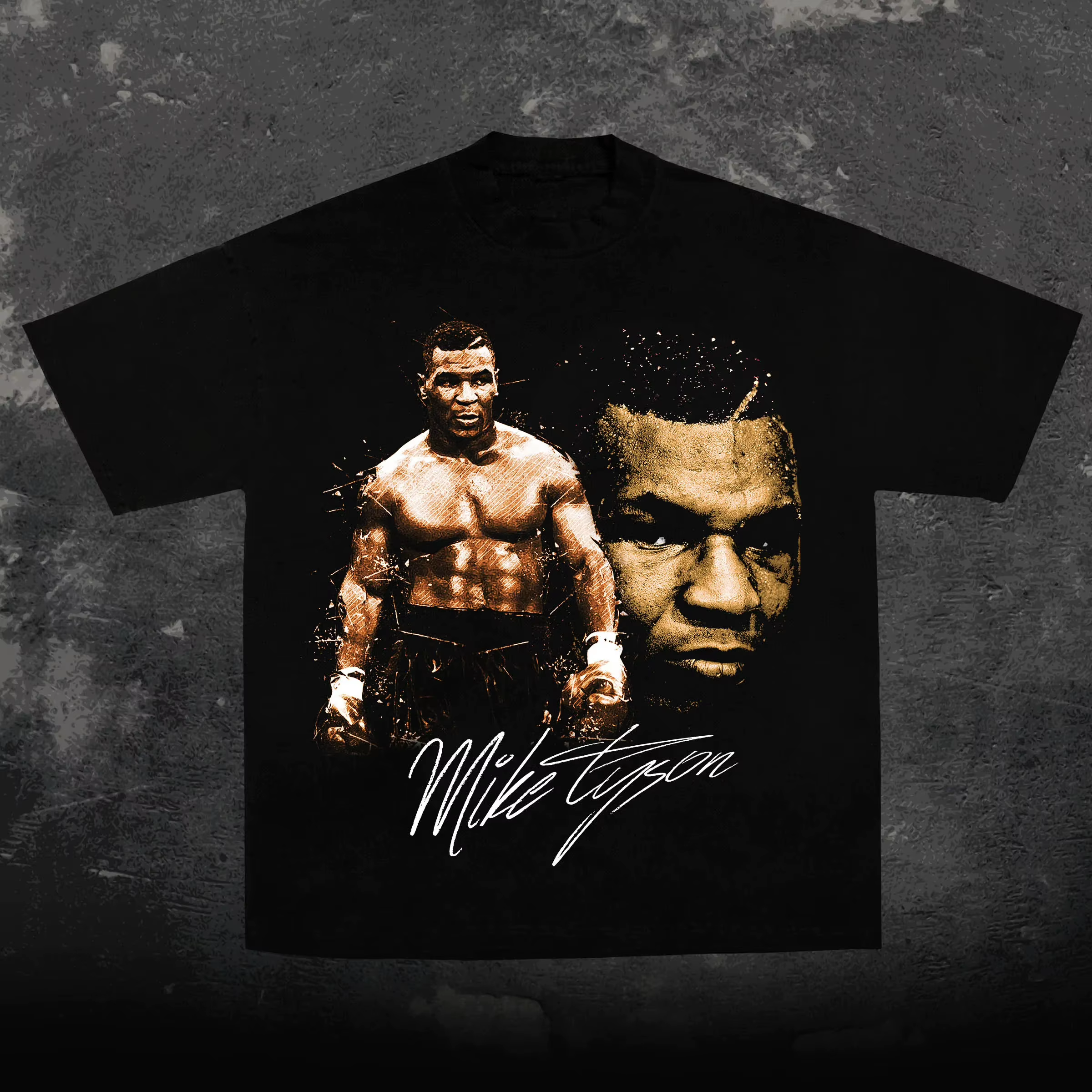 T-shirt décontracté d'été style hip-hop avec motif musical et visage de superstar de football classique