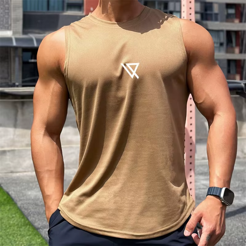 Débardeur à motifs géométriques simples pour hommes