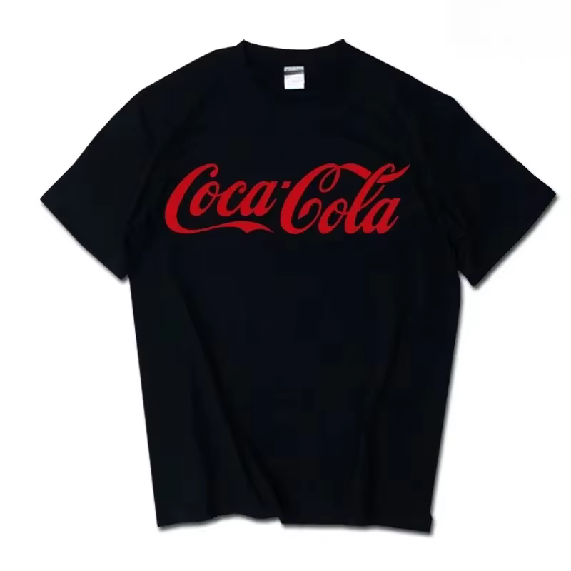 T-shirt classique avec logo Coca-Cola imprimé pour hommes et femmes