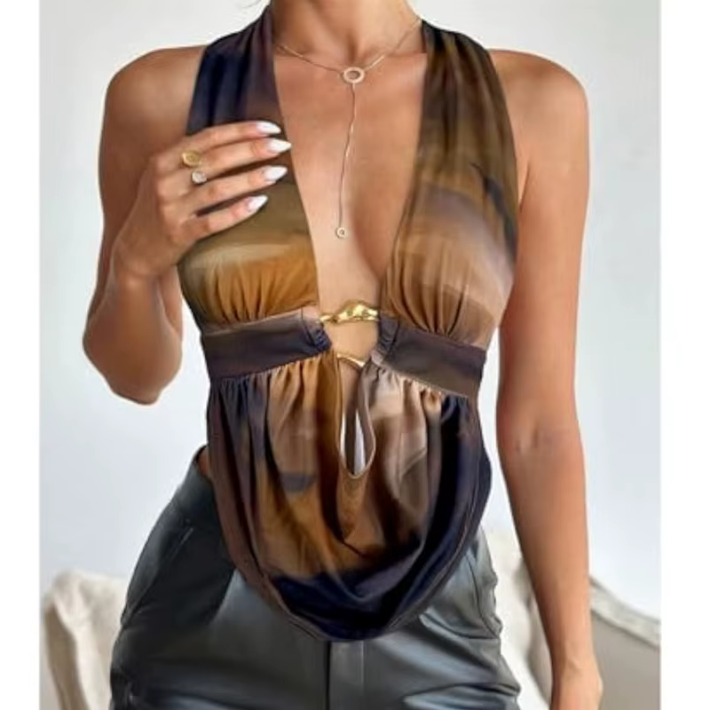 Débardeur col licou pour femmes