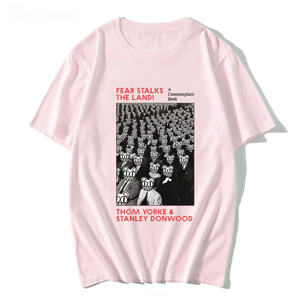Radiohead-T-shirt à col rond pour homme et femme