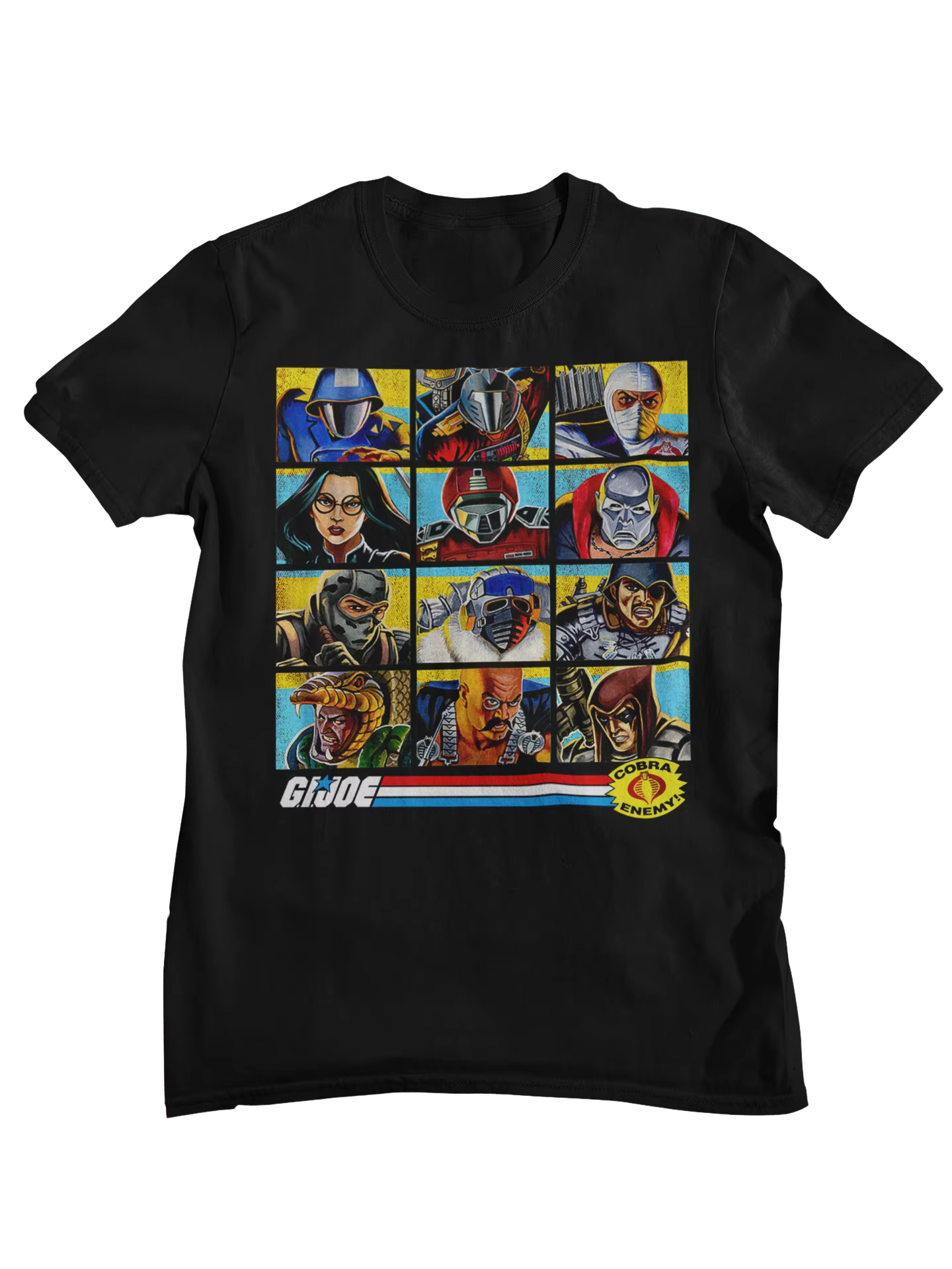 T-shirt imprimé avec personnage de dessin animé rétro G. I. Joe A Real American Hero