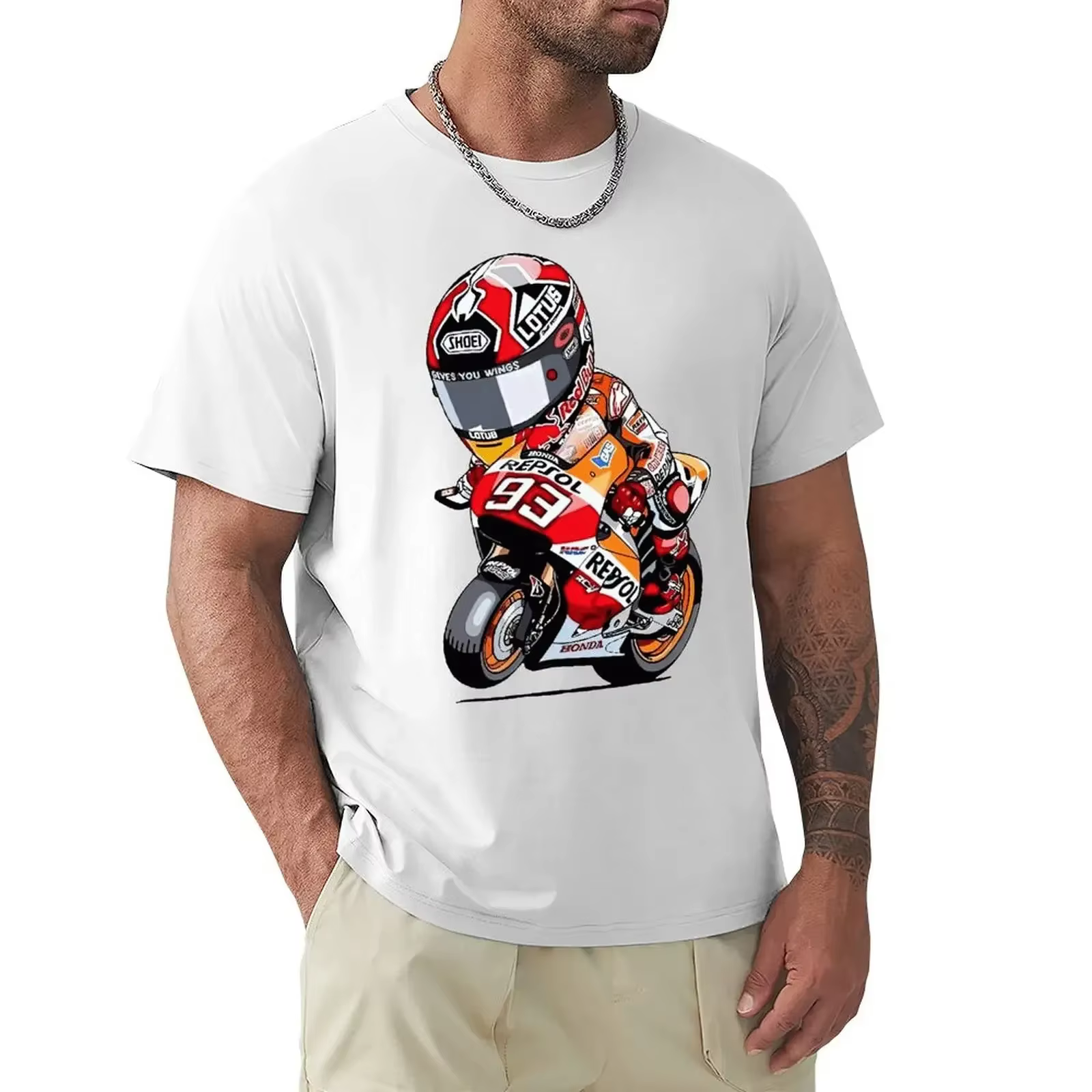 Marc Signature 93 Funny MOTO T-shirt Harajuku