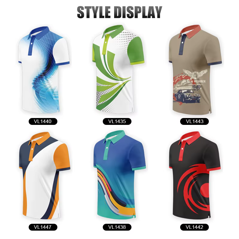 Personnalisé hommes mode Polo adultes Logo brodé séchage rapide affaires revers chemises confortables décontracté Golf