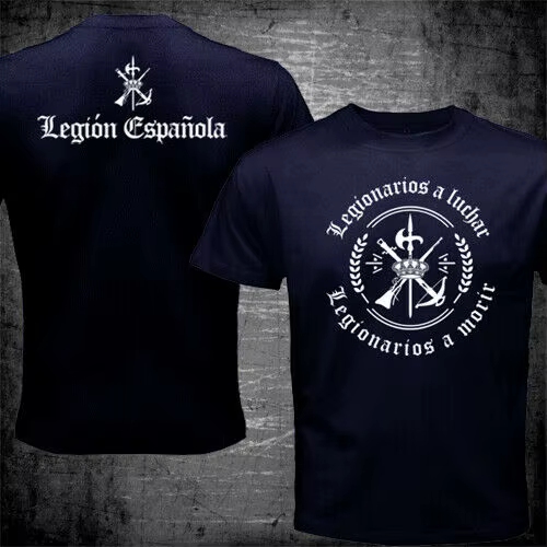 Espagne légion étrigh espagnole Espanola Tercio armée militaire T-Shirt été coton à manches courtes col rond hommes