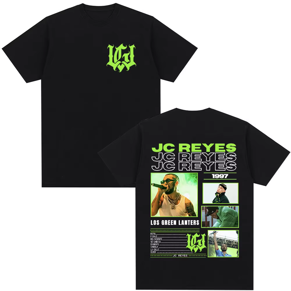 Rappeur Jc Reyes Los Green Lanters T-shirts Hommes Femmes Vêtements Hip Hop Mode