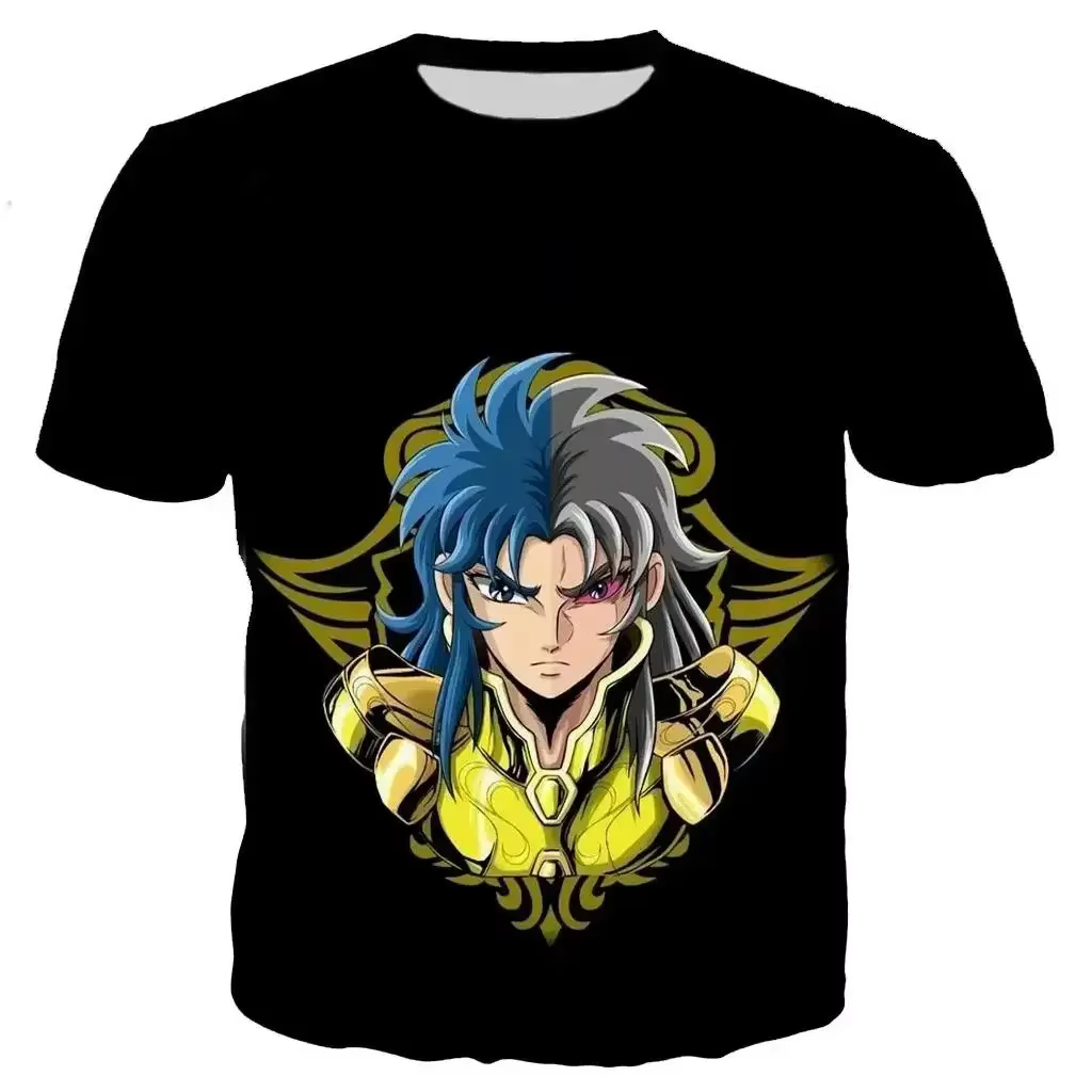 Saint Seiya T-shirt hommes mode T-shirts enfants Hip Hop hauts