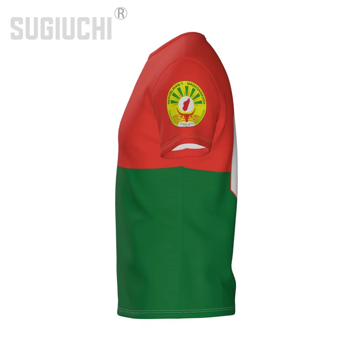 Nom personnalisé numéro drapeau de Madagascar emblème 3D T-shirts pour hommes femmes
