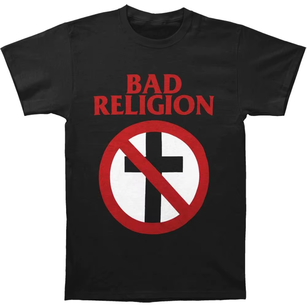 Mauvaise Religion hommes T-Shirt classique noir Ropa Dehombre