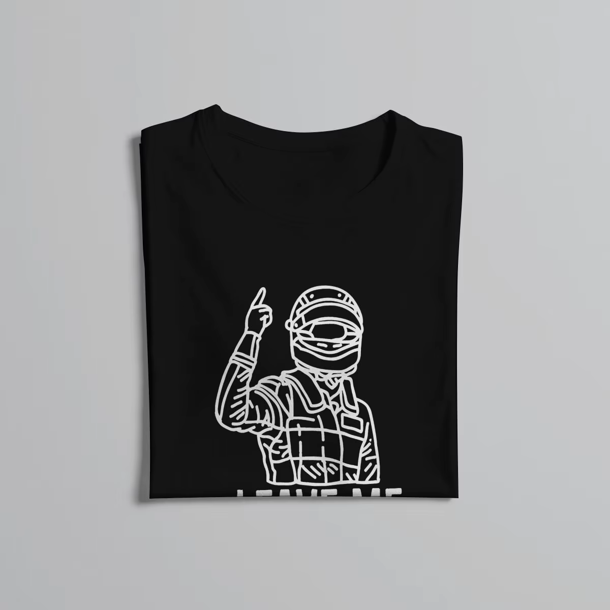 Laissez-moi seul Kimi Raikkonen Racer F1 formule 1 t-shirt gothique col rond
