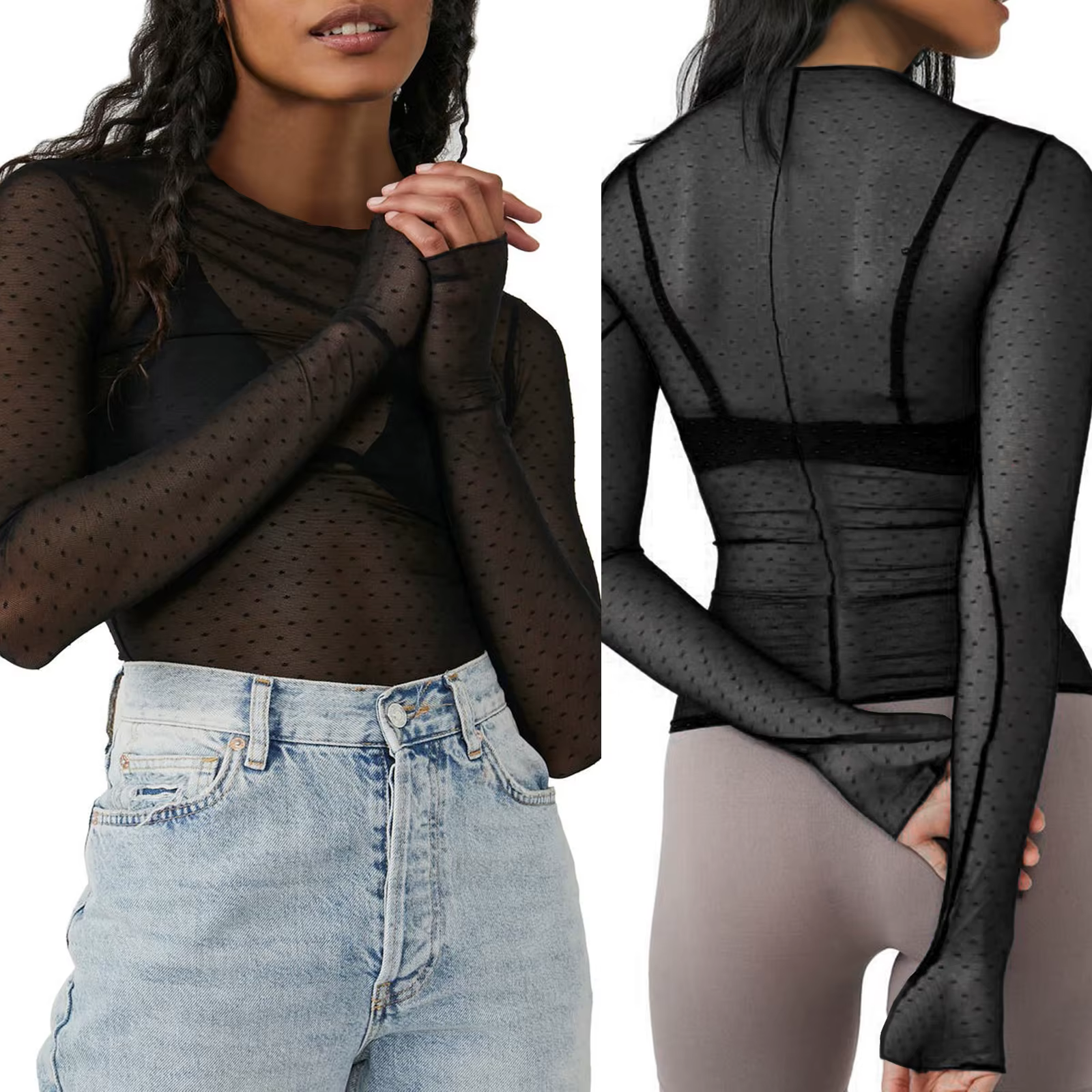 T-shirt à manches longues pour femmes