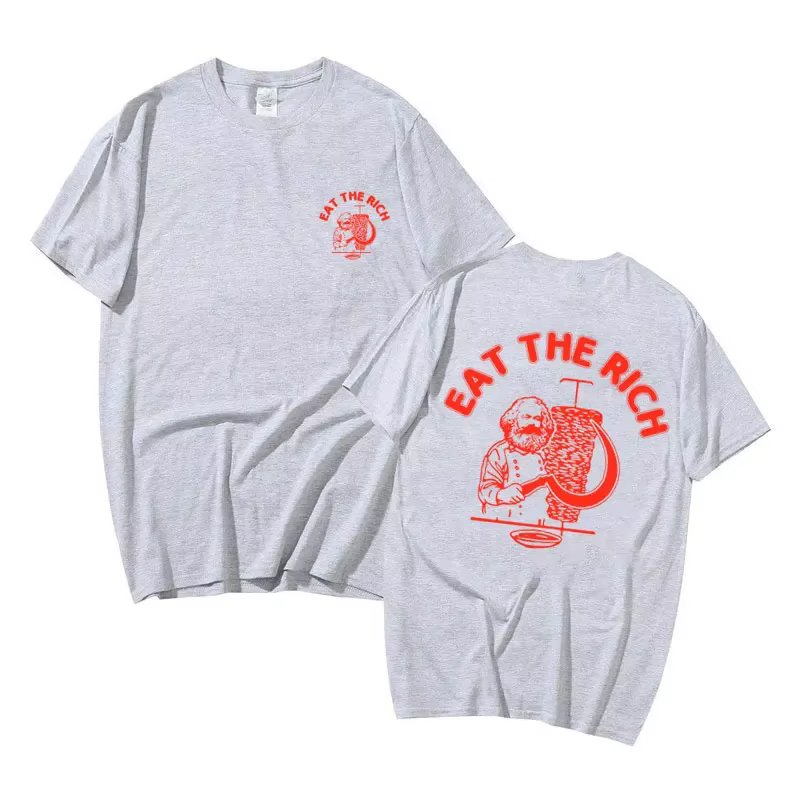T-shirt à imprimé Double face pour homme et femme