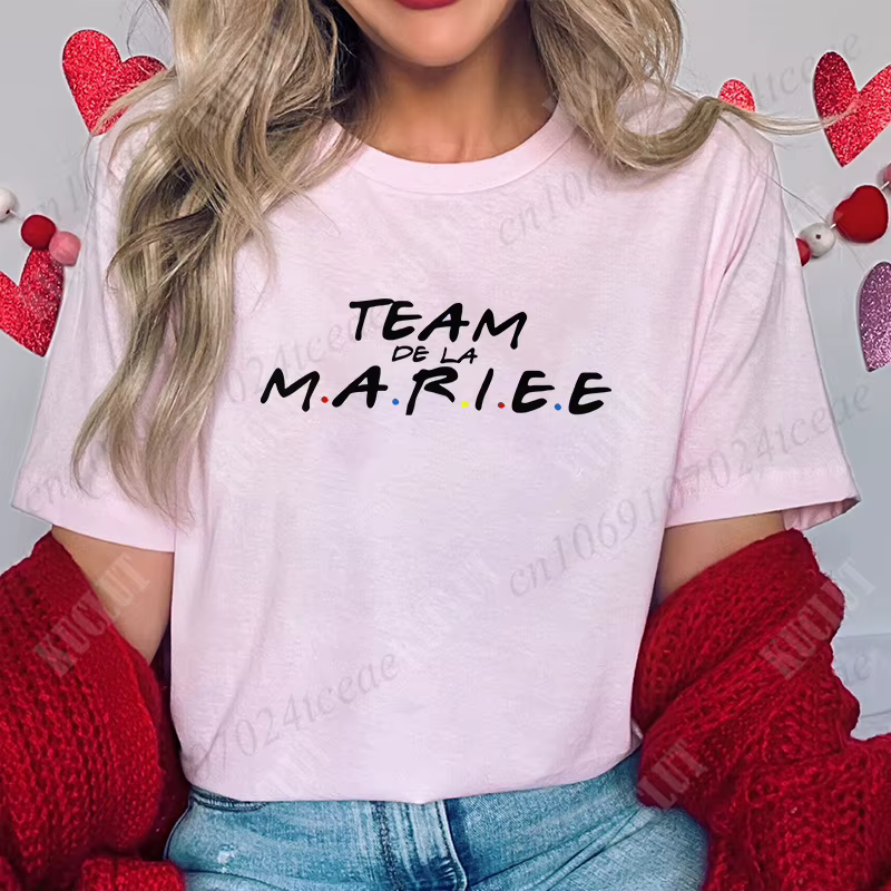 T-shirt pour Enterrement de Vie de Jeune Fille Français