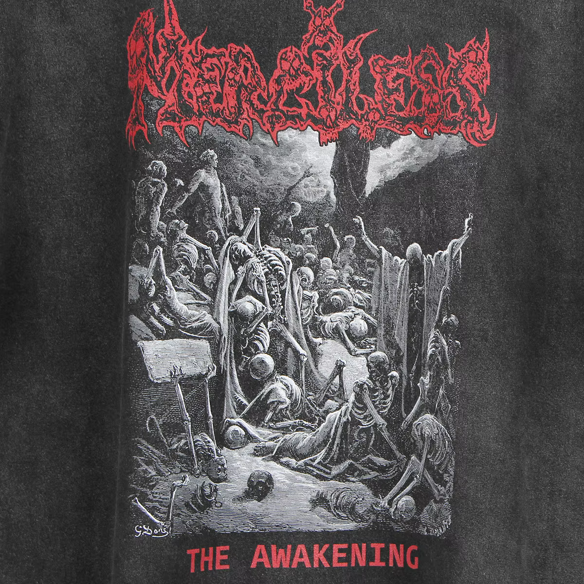 Merciless t-shirt l'éveil vieille école Thrash Death métal entombé posé Kreator hommes imprimé Cool coton