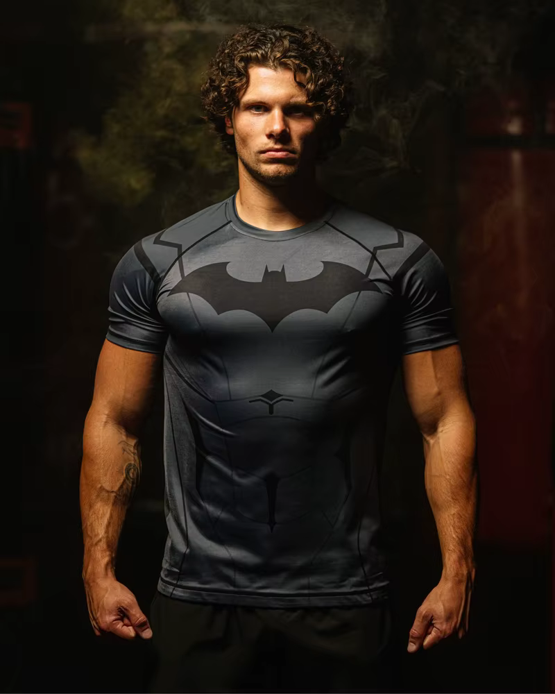 T-shirt de sport MMA DC Batman pour homme