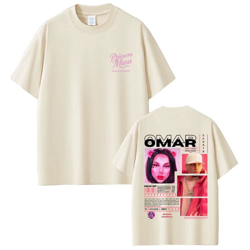Rappeur Omar Courtz Primera Musa T-shirts hommes femmes mode Hip Hop surdimensionné à manches courtes