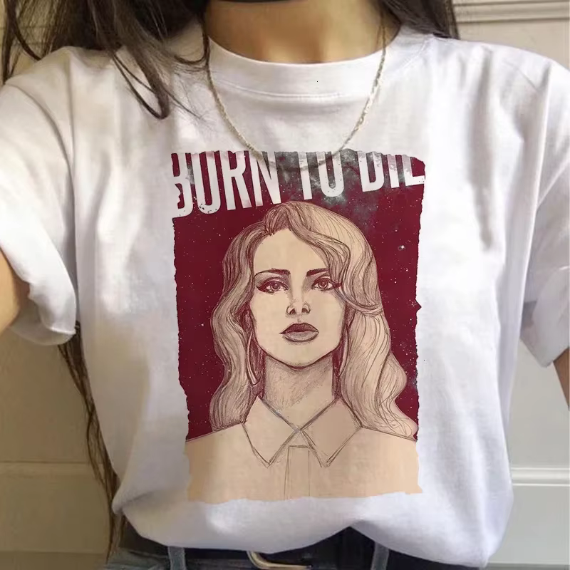 Lana Del Rey-T-shirt Harajuku pour femmes
