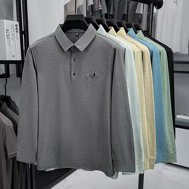 Polo à manches longues pour hommes