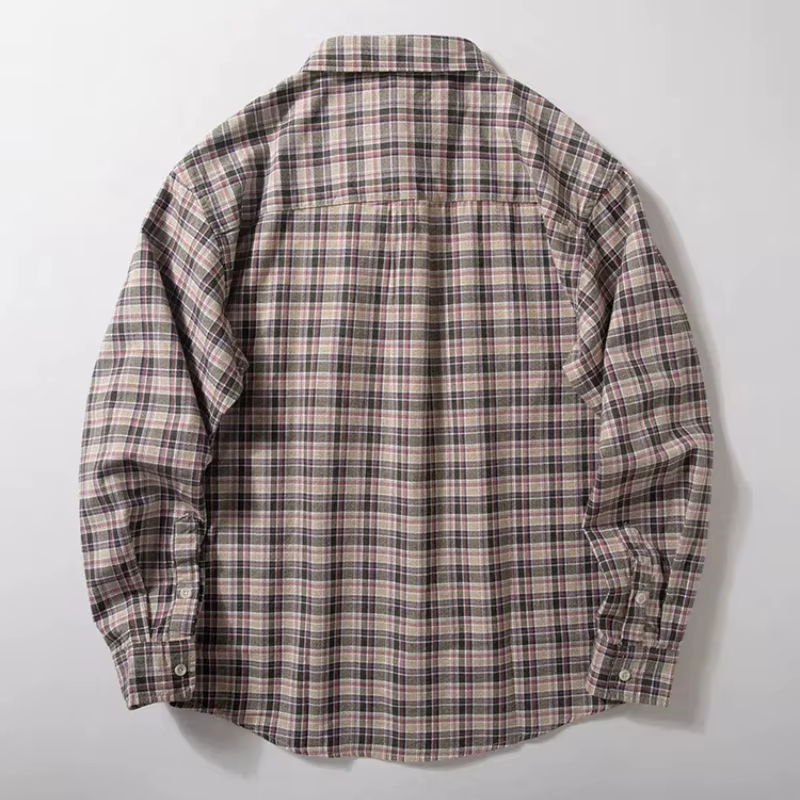 Chemise à carreaux pour hommes