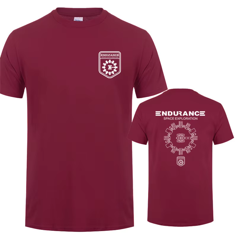 Endurance Espace Exploration Interstellaire Hommes T-shirts Stay Tars Tshirt Unisexe Chemise Décontractée Mode Classique Hauts LH-412
