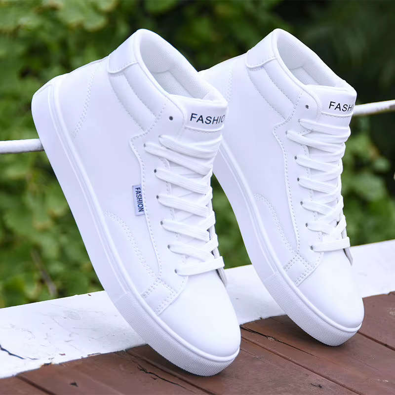 Chaussures de skateboard en cuir pour hommes
