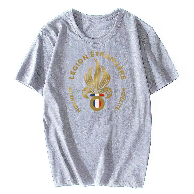 T-Shirt en Coton avec Logo du Régiment des Étrangères Françaises pour Homme