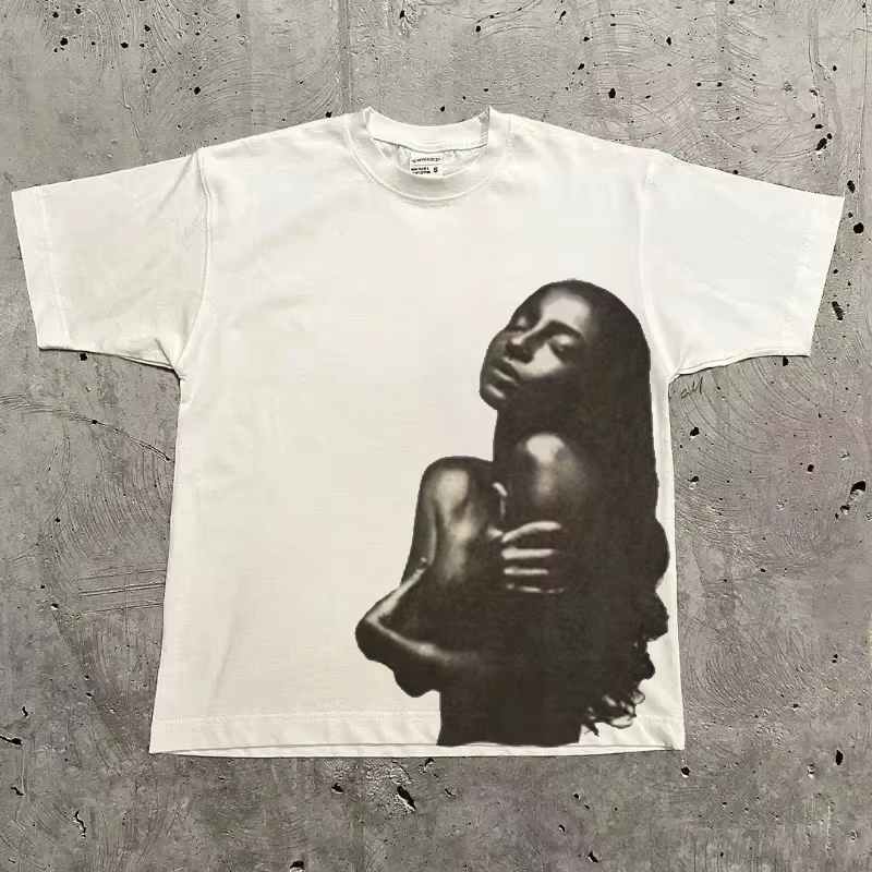 T-shirt graphique hommes femmes haut Vintage Hip Hop Streetwear surdimensionné