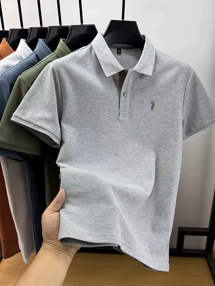 Marque haut de gamme 100% coton manches courtes polo shirt hommes été mode Designer nouveau poney broderie Casual t