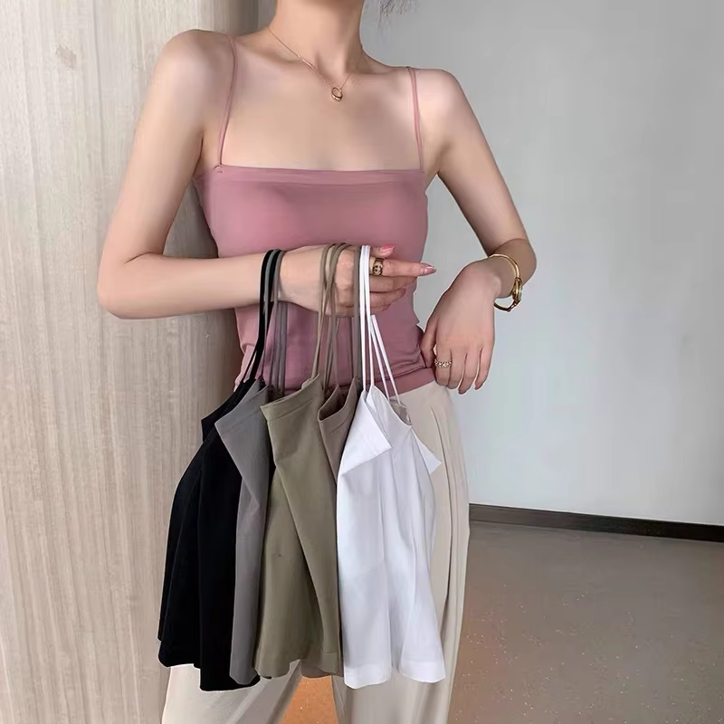 Haut femme Sexy soutiens-gorge Spaghetti sangle culture hauts mode Camisole sans fil brassière sous-vêtements sans