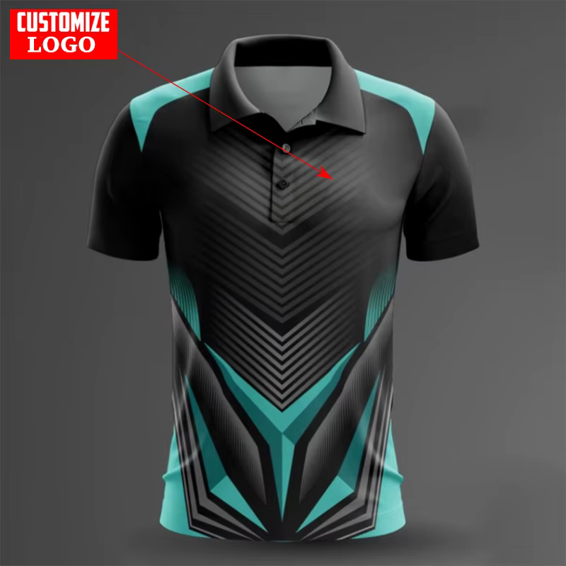 T-shirt Polo de Sport de Tennis de Table d'Extérieur pour Hommes