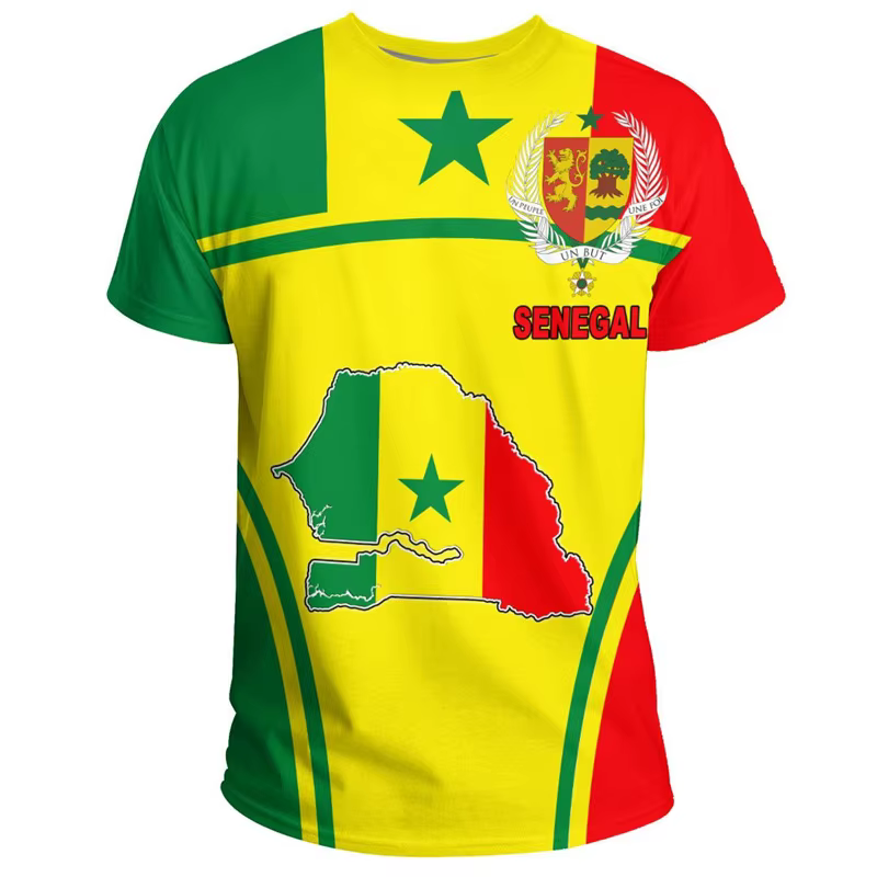 T-shirt Sénégal africain pour hommes
