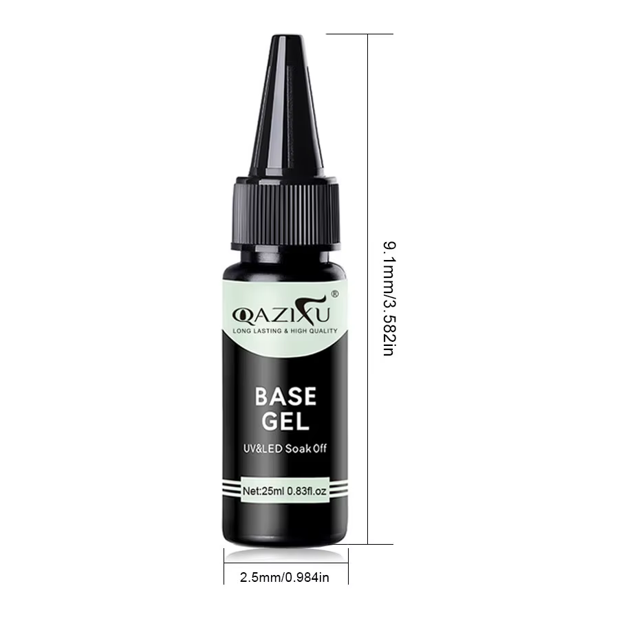 QAZIXU couche de Base et couche de finition vernis Gel Semi Permanent tremper le vernis à ongles Gel Kit d'outils de conception d'art d'ongle