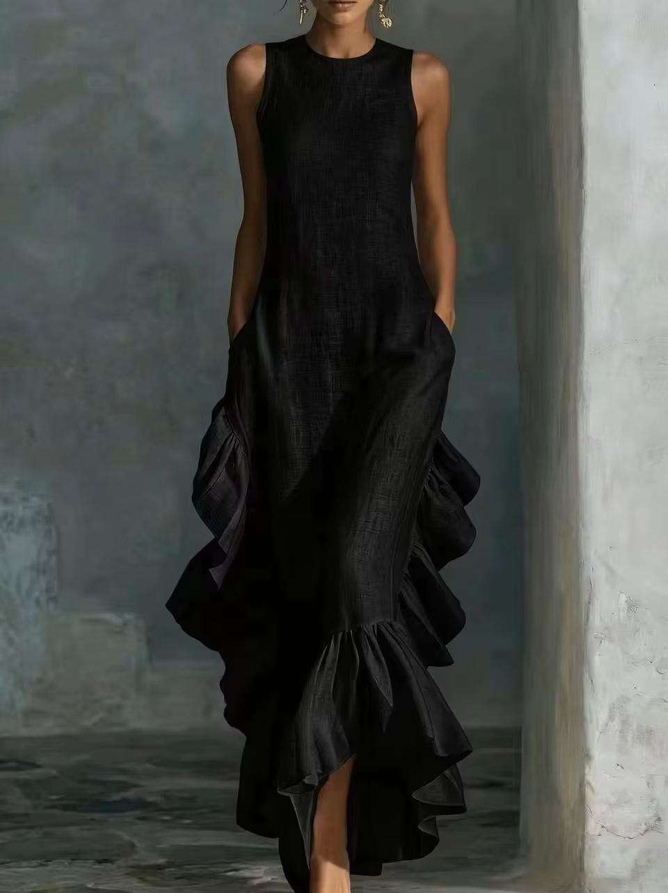 Robe à volants pour femmes