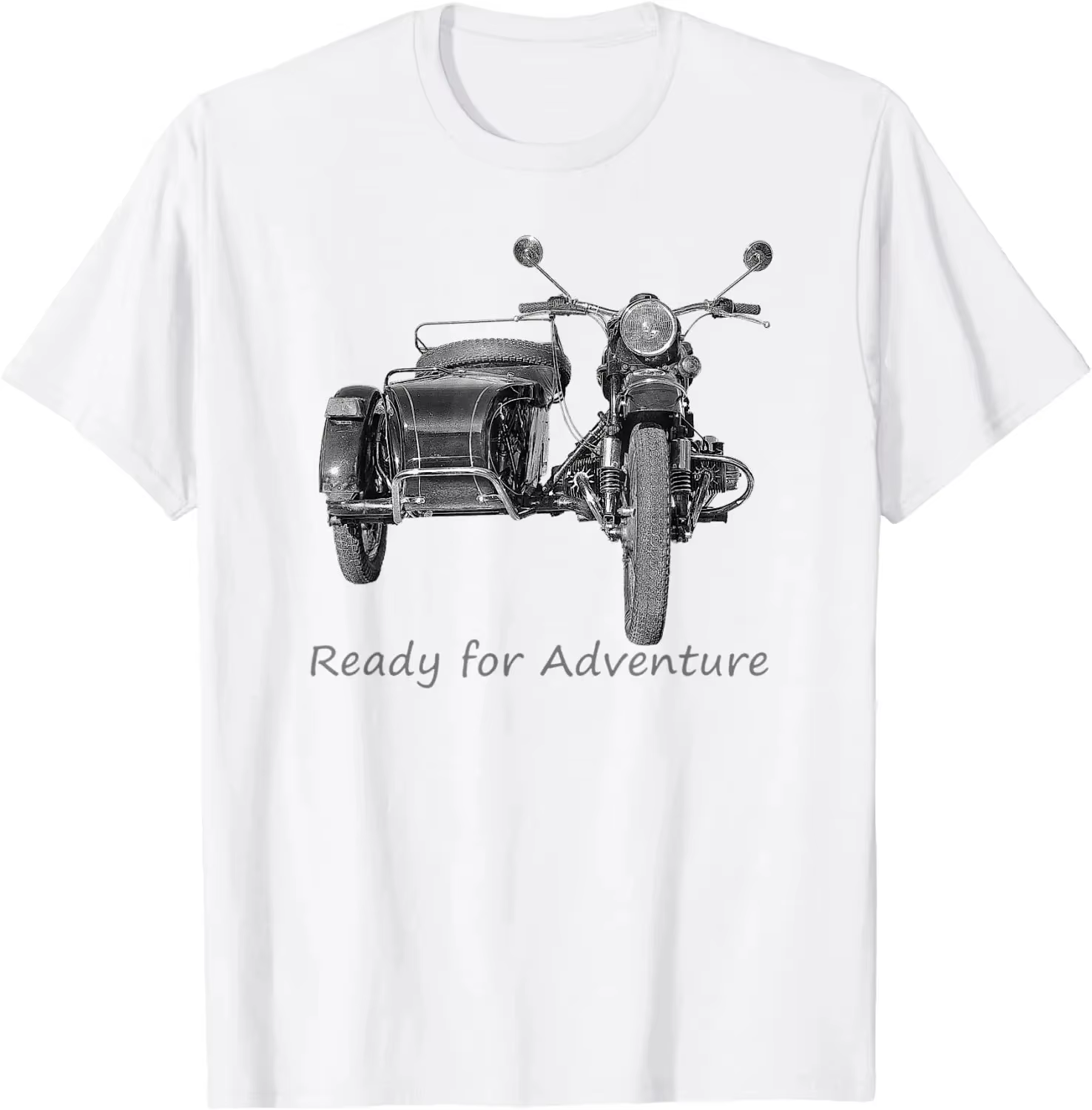 T-Shirt à Manches Courtes et Col Rond pour Homme