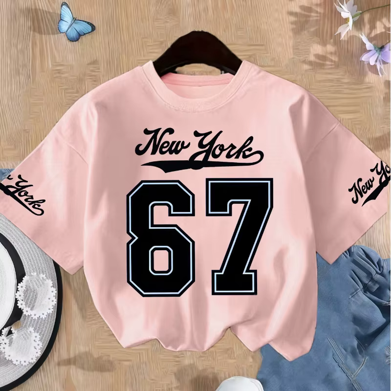 T-shirts pour adolescents New York Six Seven pour garçons et filles