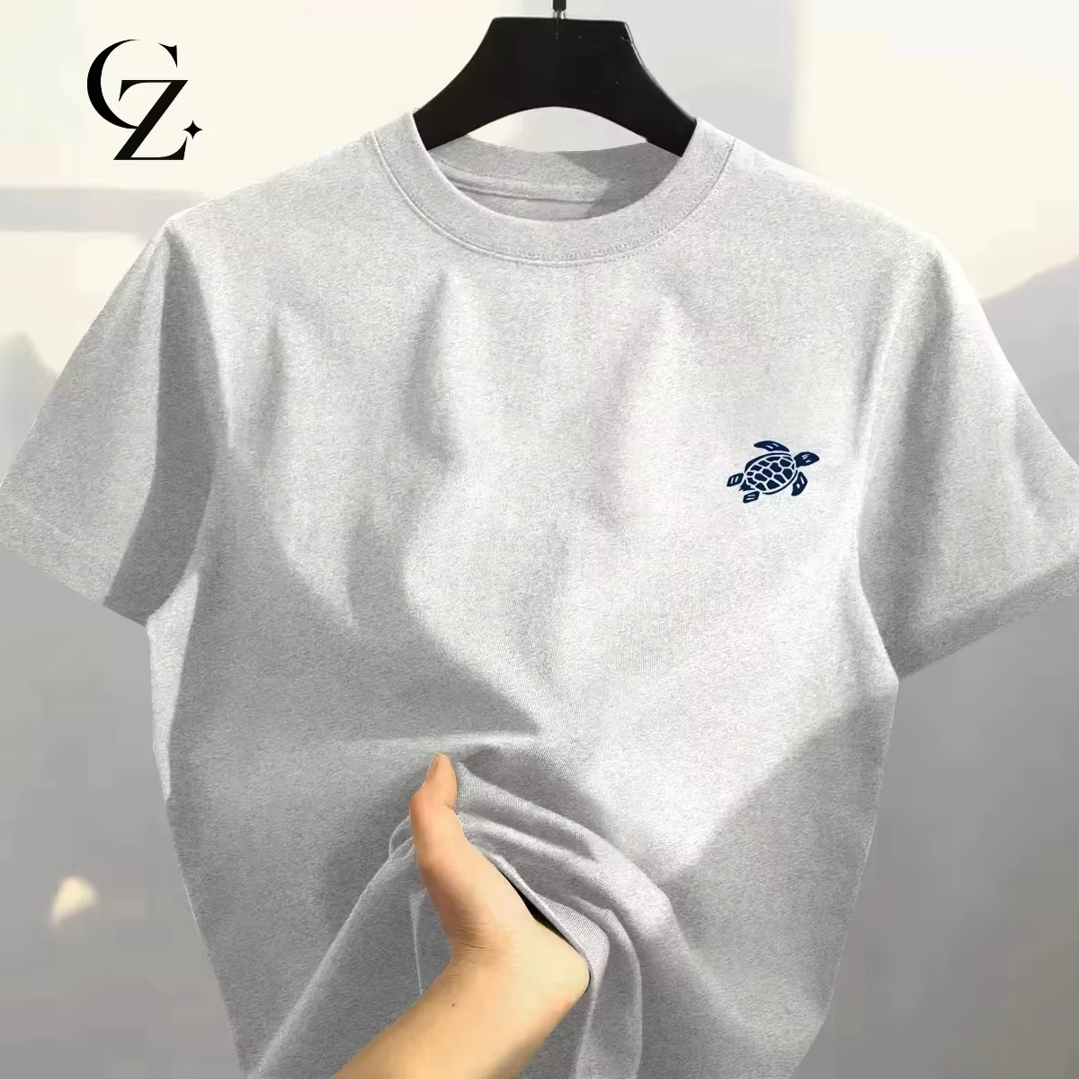 T-shirt décontracté unisexe en coton respirant et confortable de haute qualité